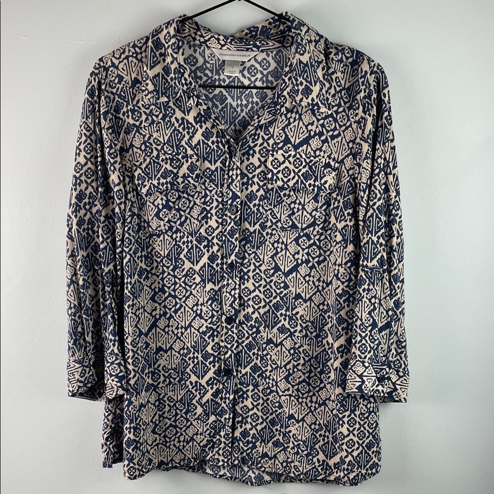 Christopher and Banks Southwestern Top Size M